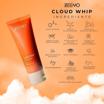 ZEEVO FACIAL WHIPP CLEANSER 100ML EXP DEC 21.2026