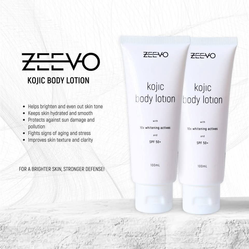 ZEEVO KOJIC BODY LOTION SPF50+ 100ML EXP DEC 24.2026