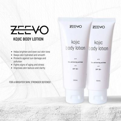 ZEEVO KOJIC BODY LOTION SPF50+ 100ML EXP DEC 24.2026