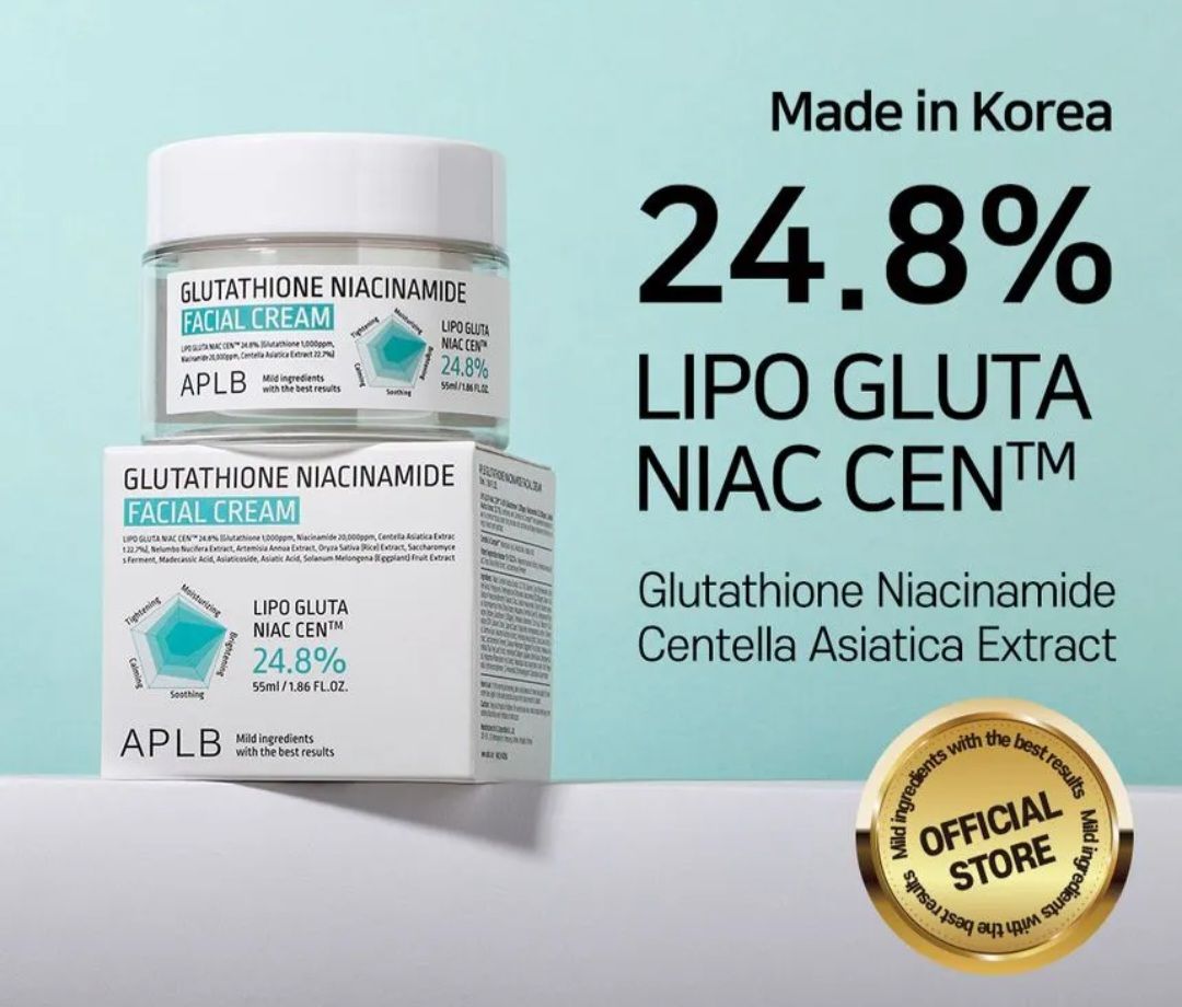 APLB GLUTATHIONE NIACINAMIDE FACIAL CREAM 55ML EXP OCT 10,2028