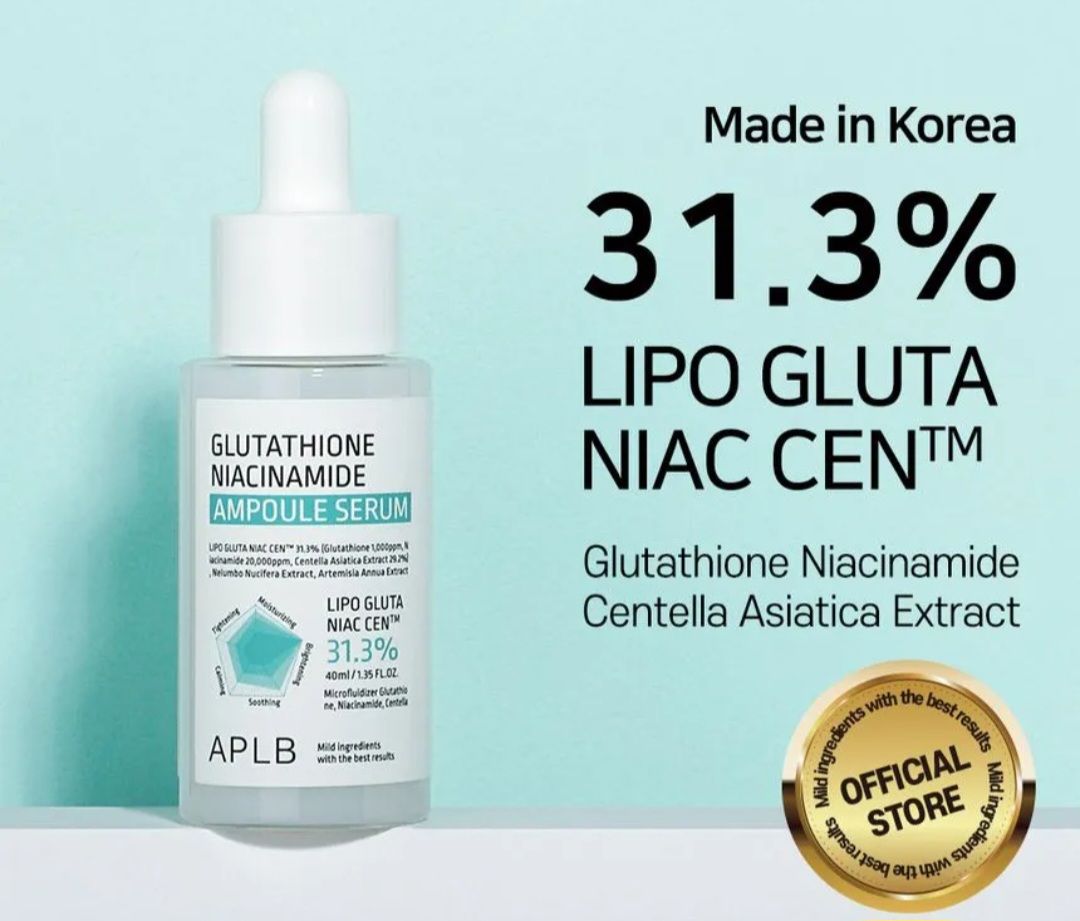 APLB GLUTATHIONE NIACINAMIDE AMPOULE SERUM 40ML EXP DEC 23,2027