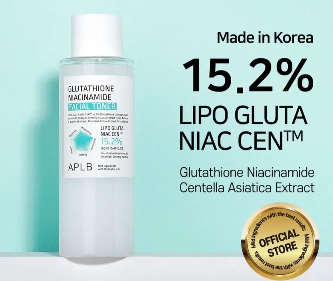 APLB GLUTATHIONE NIACINAMIDE FACIAL TONER 160ML EXP DEC 12.2027