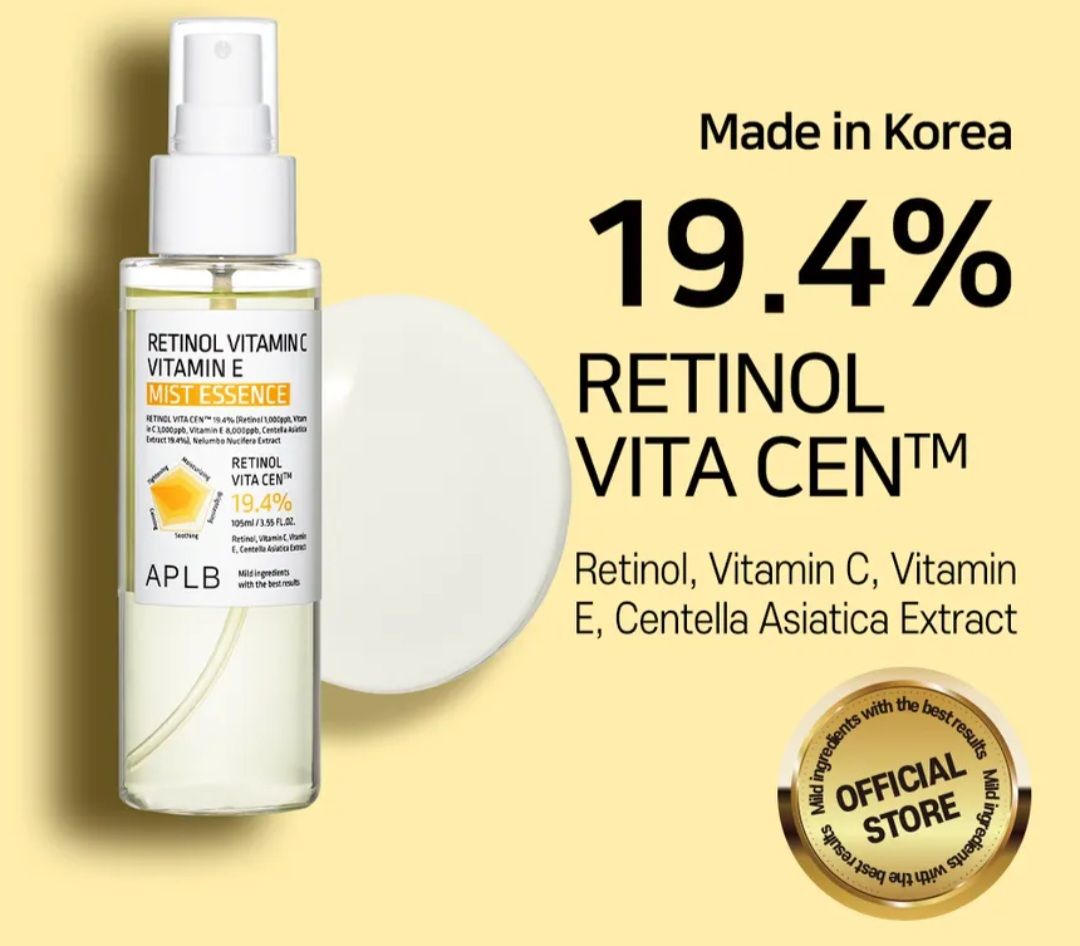 APLB RETINOL,VITAMIN C, VITAMIN E  MIST ESSENCE  105ML EXP APRIL 02.2027