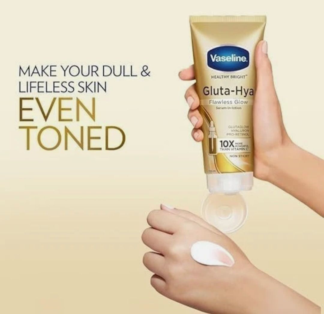 VASELINE GLUTA HYA SERUM BURST LOTION FLAWLESS GLOW 290ML EXP SEP 20,2027