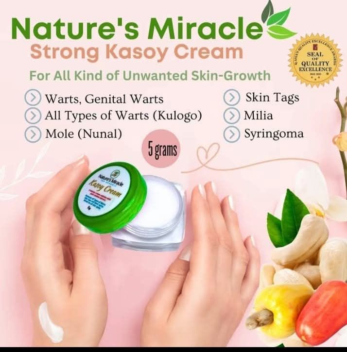 NATURE MIRACLE  KASOY WARTS CREAM 5G EXP JULY 21.2027