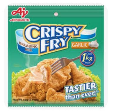 AJINOMOTO CRISPY FRY GARLIC BREADING MIX 62G EXP JANUARY 23,2027