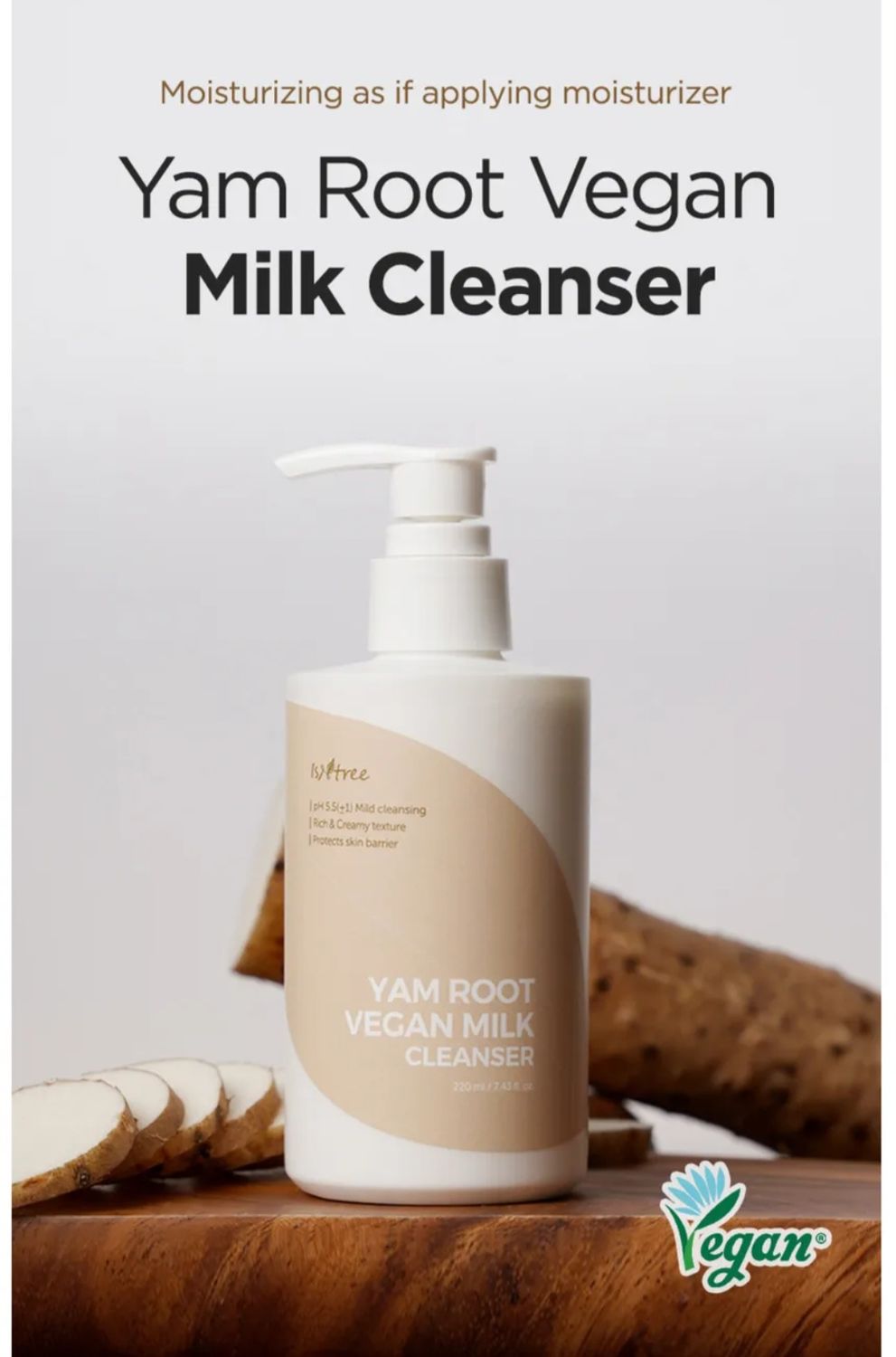 ISNTREE YAM ROOT VEGAN CLEANSER  220 ML