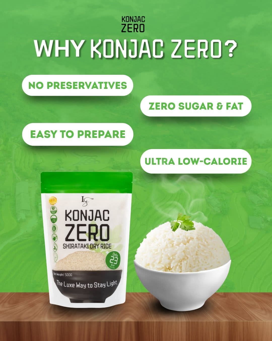 KONJAK RICE SHRITAKI 500G Exp Sep 31,2027