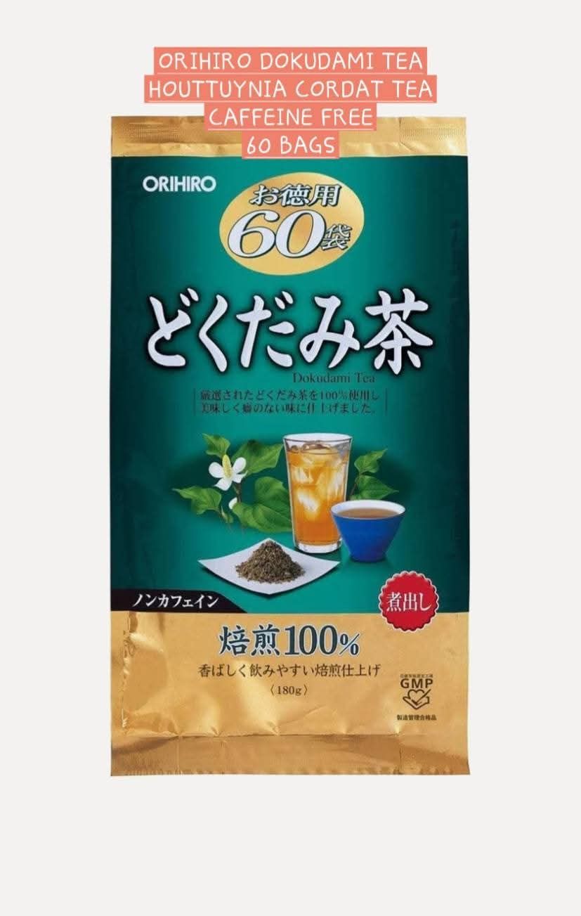 ORIHIRO DOKUDAMI TEA HOUTTUYNIA CORDATA TEA 60PCS TA BAGS/POUCH ORIHIRO DOKUDAMI TEA HOUTTUYNIA CORDATA TEA 60PCS TA BAGS/POUCH