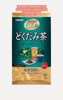 ORIHIRO DOKUDAMI TEA HOUTTUYNIA CORDATA TEA 60PCS TA BAGS/POUCH ORIHIRO DOKUDAMI TEA HOUTTUYNIA CORDATA TEA 60PCS TA BAGS/POUCH