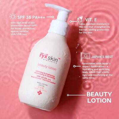 RYXSKIN BEAUTY LOTION SPF 35 PA+++ BROAD SPECTRUM 200ML MADE IN JAPAN ( BBD DEC 10.2028)