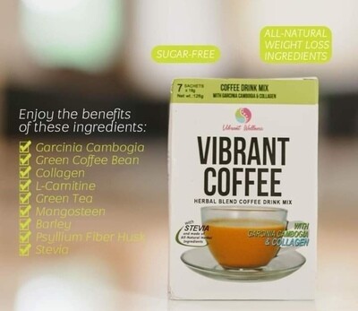Vibrant Slimming herbal Coffee Original 7 SACHETS ( BBD SEP 30,2027) Vibrant Slimming herbal Coffee Original 7 SACHETS ( BBD SEP 30,2027)