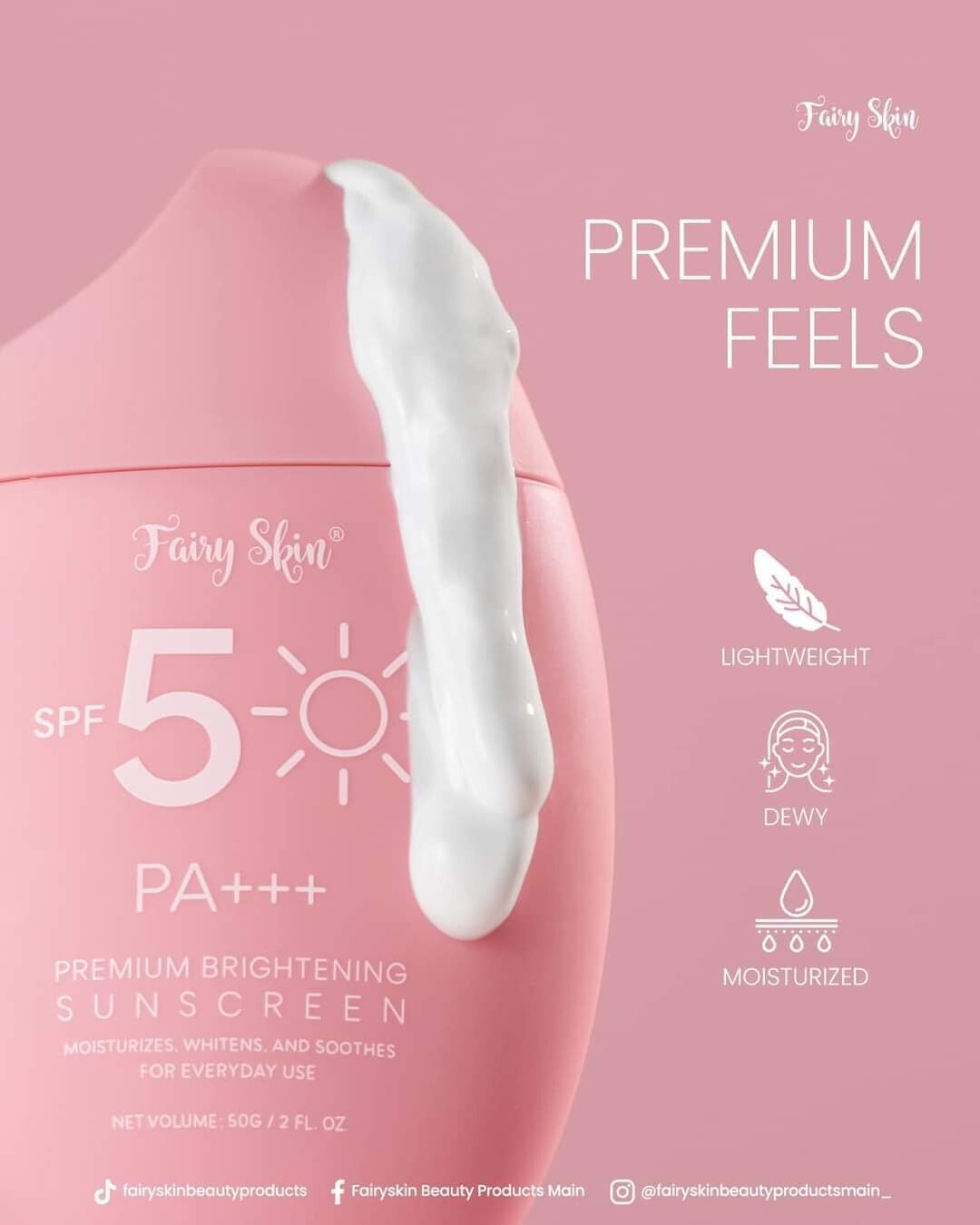 Fairy Skin Sunscreen 50g ( BBD JAN 30,2026)