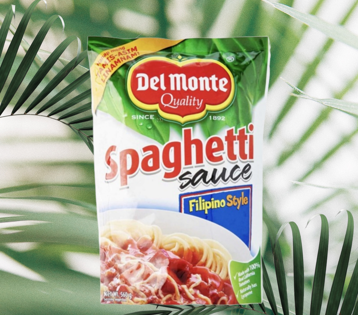 DELMONTE SPAGHETTI SAUCE FILIPINO STYLE 560G (BBD OCT 31,2026) DELMONTE SPAGHETTI SAUCE FILIPINO STYLE 560G (BBD OCT 31,2026)