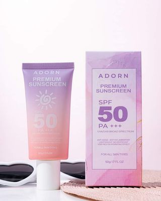 ADORN SUNSCREEN SPF50 PA+++ EXP JUNE 13,2026 ADORN SUNSCREEN SPF50 PA+++ EXP JUNE 13,2026
