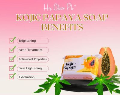 HER CHOICE KOJIC+PAPAYA SOAP 120G EXP JUNE 15,2027