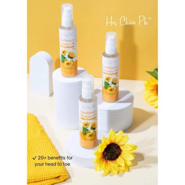 HER CHOICE SUNFLOWER BEAUTY OIL 100ML EXP DEC 27, 2027