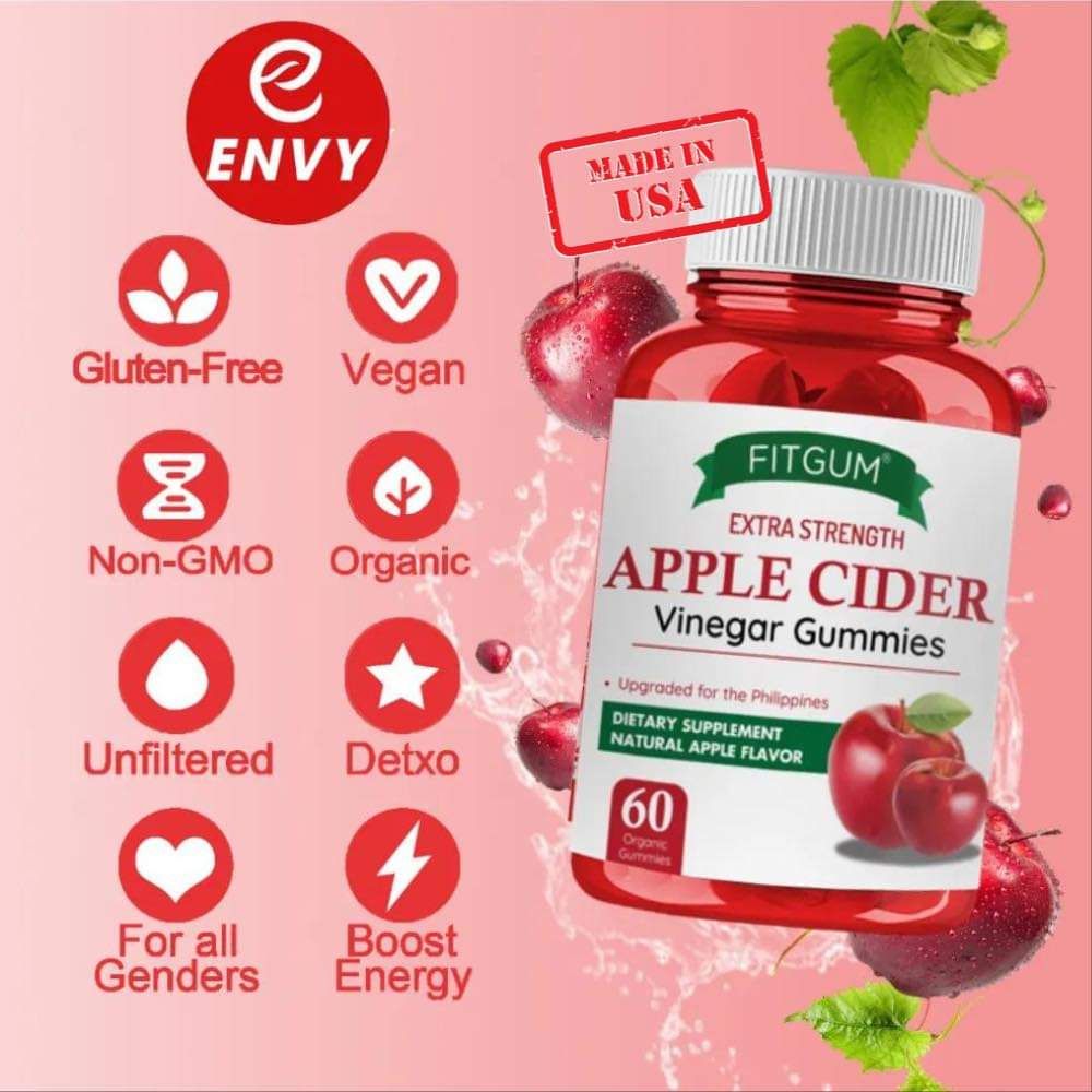 NATURE GLOW APPLE CIDER GUMMY BEAR 60PCS EXP SEP 26. 2027