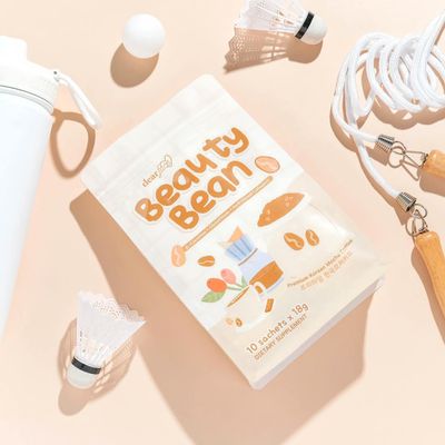 DEAR FACE BEAUTY BEAN PREMIUM KOREAN COFFEE 10 SACHETS/POUCH EXP DEC 07 .2027