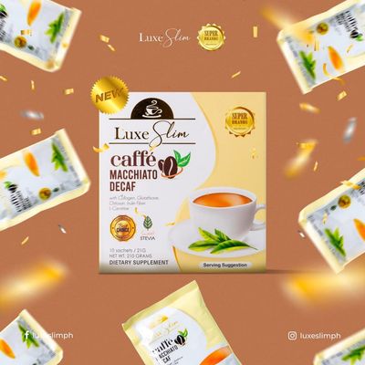 LUXE SLIM CAFFE MACCHIATO DECAF 8 SACHETS/BOX EXP OCT 26,2027