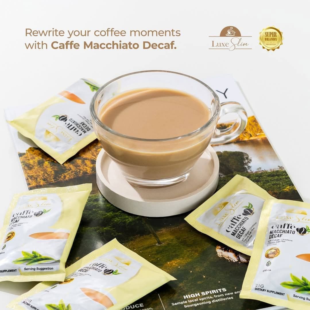 LUXE SLIM CAFFE MACCHIATO DECAF 8 SACHETS/BOX EXP OCT 26,2027