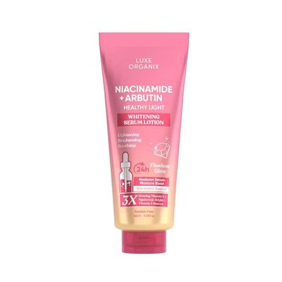 LUXE ORIGANIX NIACINAMIDE +ARBUTIN SERUM LOTION 350ML EXP OCT 21.2027
