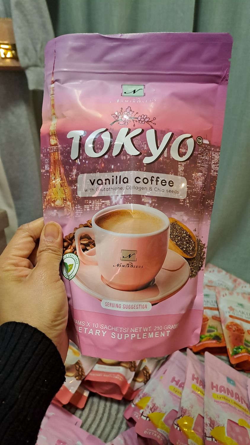 NAMIROSEUS TOKYO VANILLA COFFEE 10 SACHETS/POUCH  EXP July 26.2027