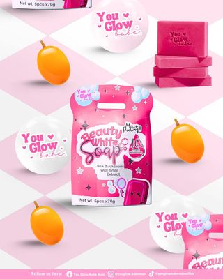 YOU GLOW BABE SOAP NEW AND IMPROVED 6PCS/PACK 70G EACH EXP JUNE 31,2028