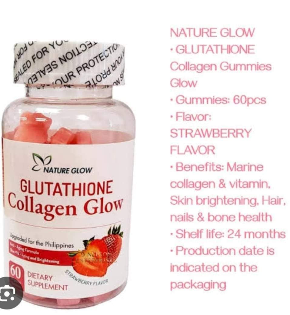 NATURE GLOW'S GLUTATHIONE GUMMY 60PCS EXP NOV 10,2027
