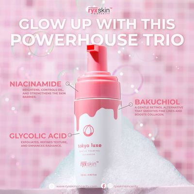 RYXSKIN SINCERITY TOKYO LUXE GENTLE FOAMING CLEANSER 150ML EXP FEB 23,2026 RYXSKIN SINCERITY TOKYO LUXE GENTLE FOAMING CLEANSER 150ML EXP FEB 23,2026
