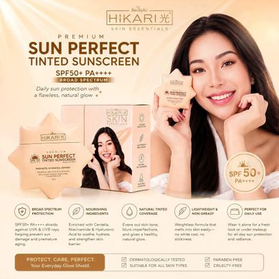 HIKARI TINTED SUNSCREEN 50G SPF50+ PA++++ EXP NOV 28.2028