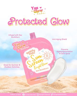 YOU GLOW BABE SUNSCREEN DUO PACK 25G EACH EXP APRIL 23.2027