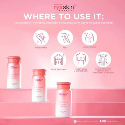 RYXSKIN UNDERARM POWDER DEO 50G EXP APRIL 30.2027