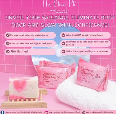 HER CHOICE INTENSIVE BLEACHING BAR 135G EXP SEPT 21.2027