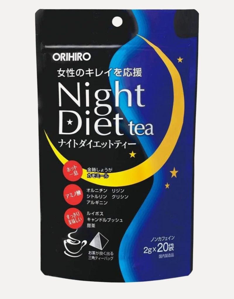 OHIRO NIGHT DIET TEA JAPANESE BEDTIME TEA 20 TEABAGS/POUCH  EXP MAY 28,2027