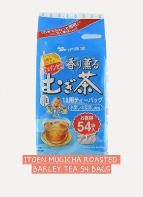 ITEON MUGICHA ROASTED BARLEY TEA CAFFEIN FREE 54 TEA BAGS/POUCH