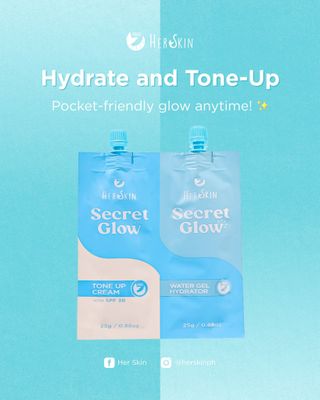 HER SKIN SECRET GLOW TWIN PACK 25G EACH PACK EXP SEPT 24,2027