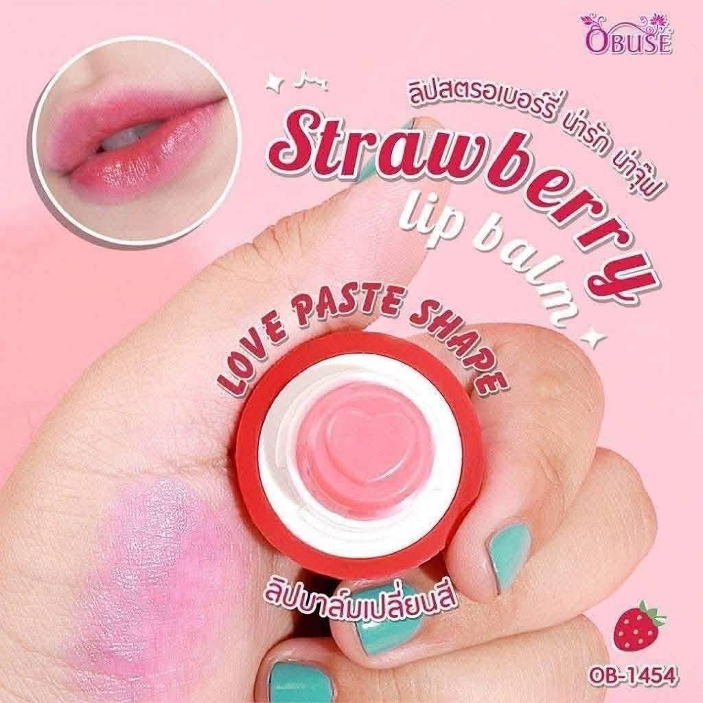 OBUSE STRAWBERRY LIPBALM 10GRAMS OBUSE STRAWBERRY LIPBALM 10GRAMS