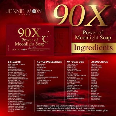 JENNIE MOON 90X WHITENING SOAP 270GRM EXP DEC 20.2028