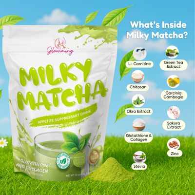 CC GLOWMING MILKY MATCHA 10 SACHETS EXP SEP 23. 2027 CC GLOWMING MILKY MATCHA 10 SACHETS EXP SEP 23. 2027