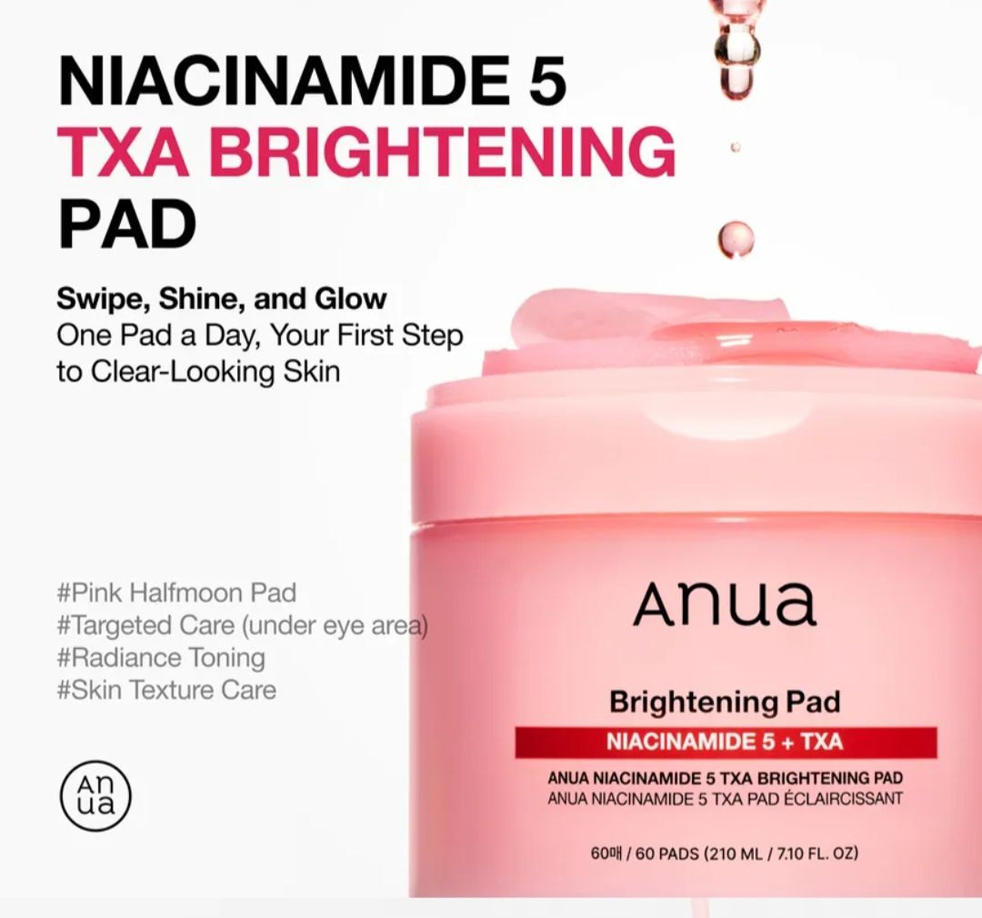 ANUA NIACINAMIDE 5 TXA BRIGHTENING PAD EXP OCT 15.2028