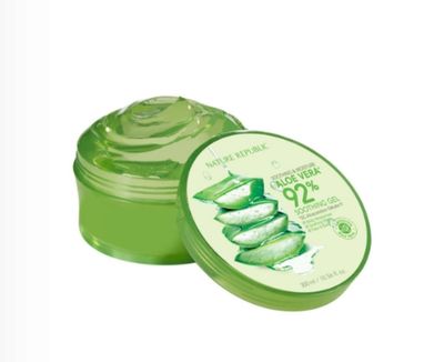 NATURE REPUBLIC SOOTHING &amp;MOISTURIZING ALOE VERA SOOTHING GEL 300ML EXP AUG 21.2028