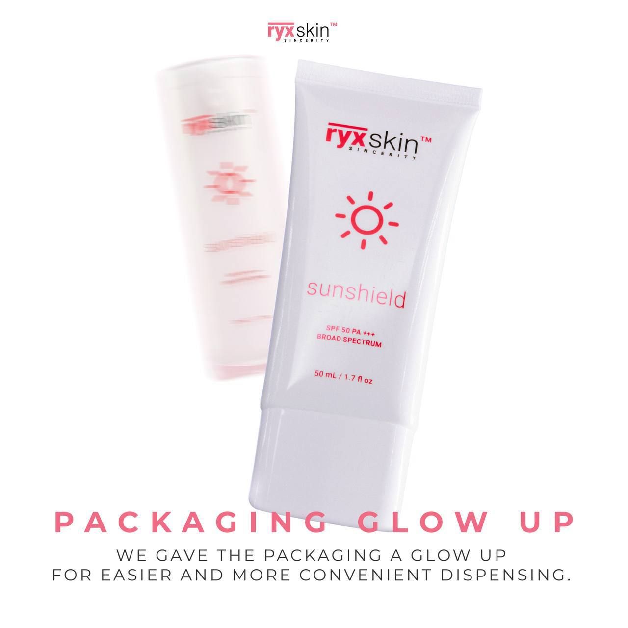 RYXSKIN SUNSHIELD NEW PACKEGING 50G SPF 50 PA+++ EXP DEC 31.2027