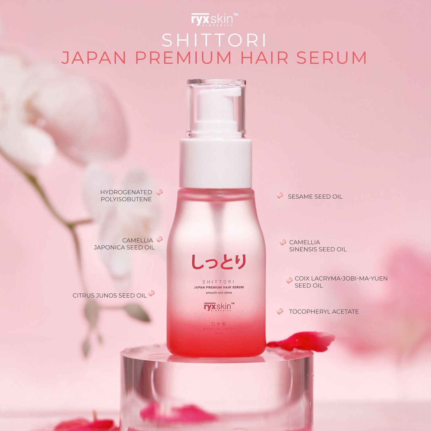 RYXSKIN HAIR SERUM 30ML MADE IN JAPAN EXP FEB 21.2028 RYXSKIN HAIR SERUM 30ML MADE IN JAPAN EXP FEB 21.2028