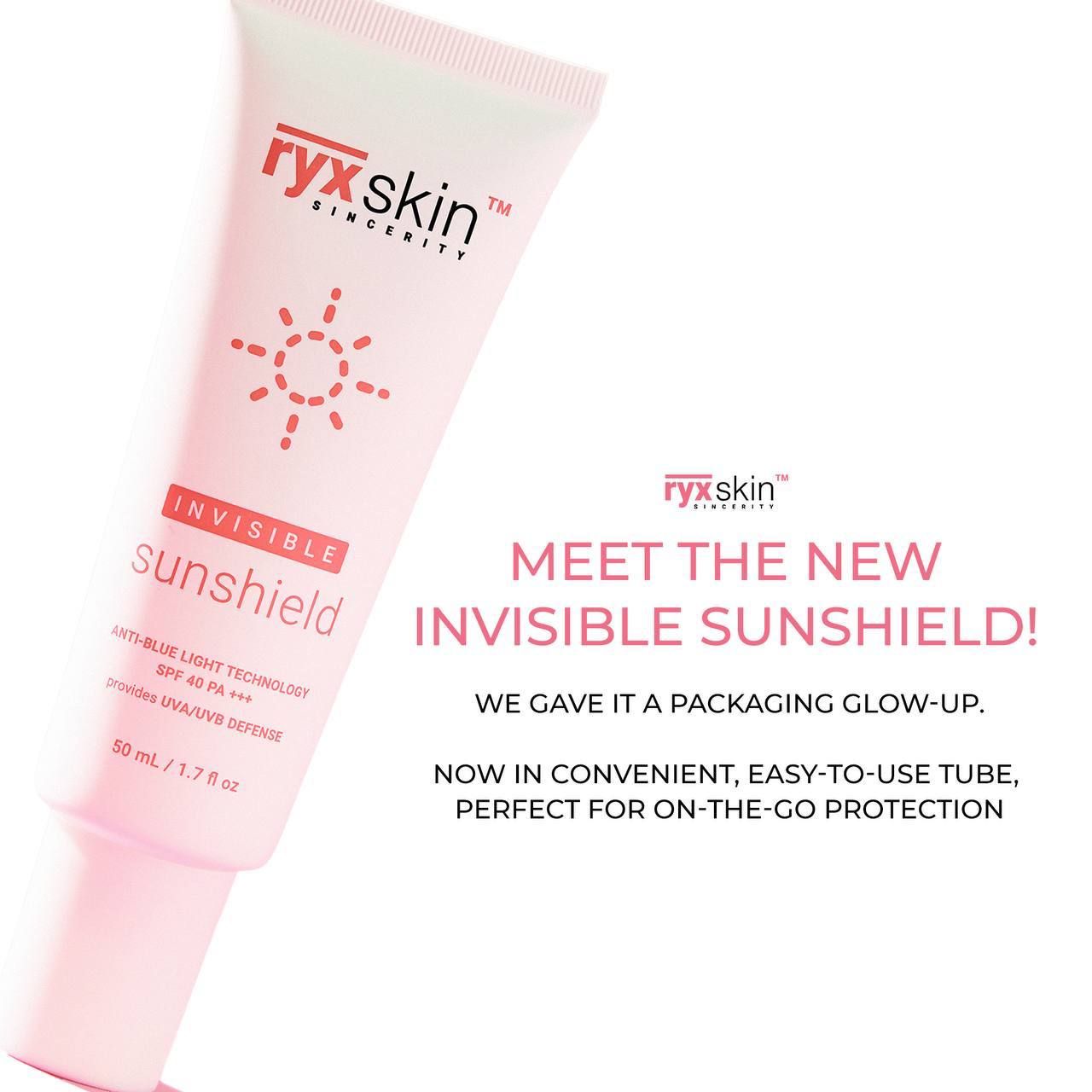 RYXSKIN INVISIBLE SUNSHIELD NEW PACKEGING 50ML EXP FEB 21.2027
