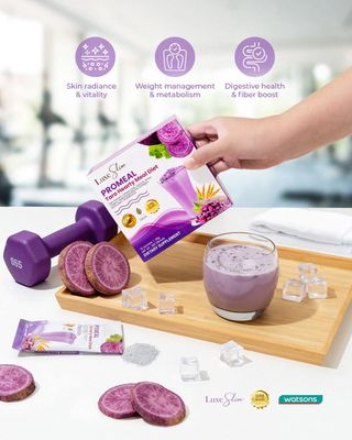 LUXE SLIM PROMEAL TARO 10 SACHETS EXP DEC 31.2026