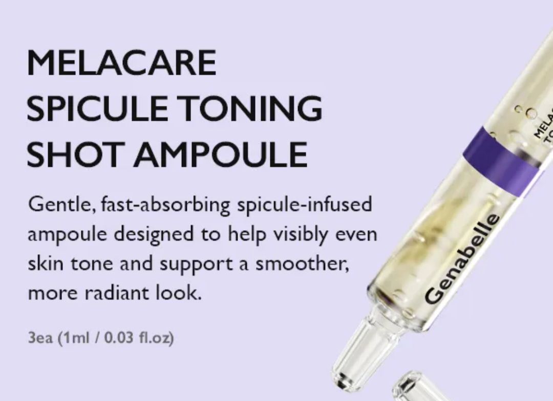GENEBELLE MELACARE SPICULE TONING SHOT AMPOULE 3PCS/BOX EXP MAY 31.2027