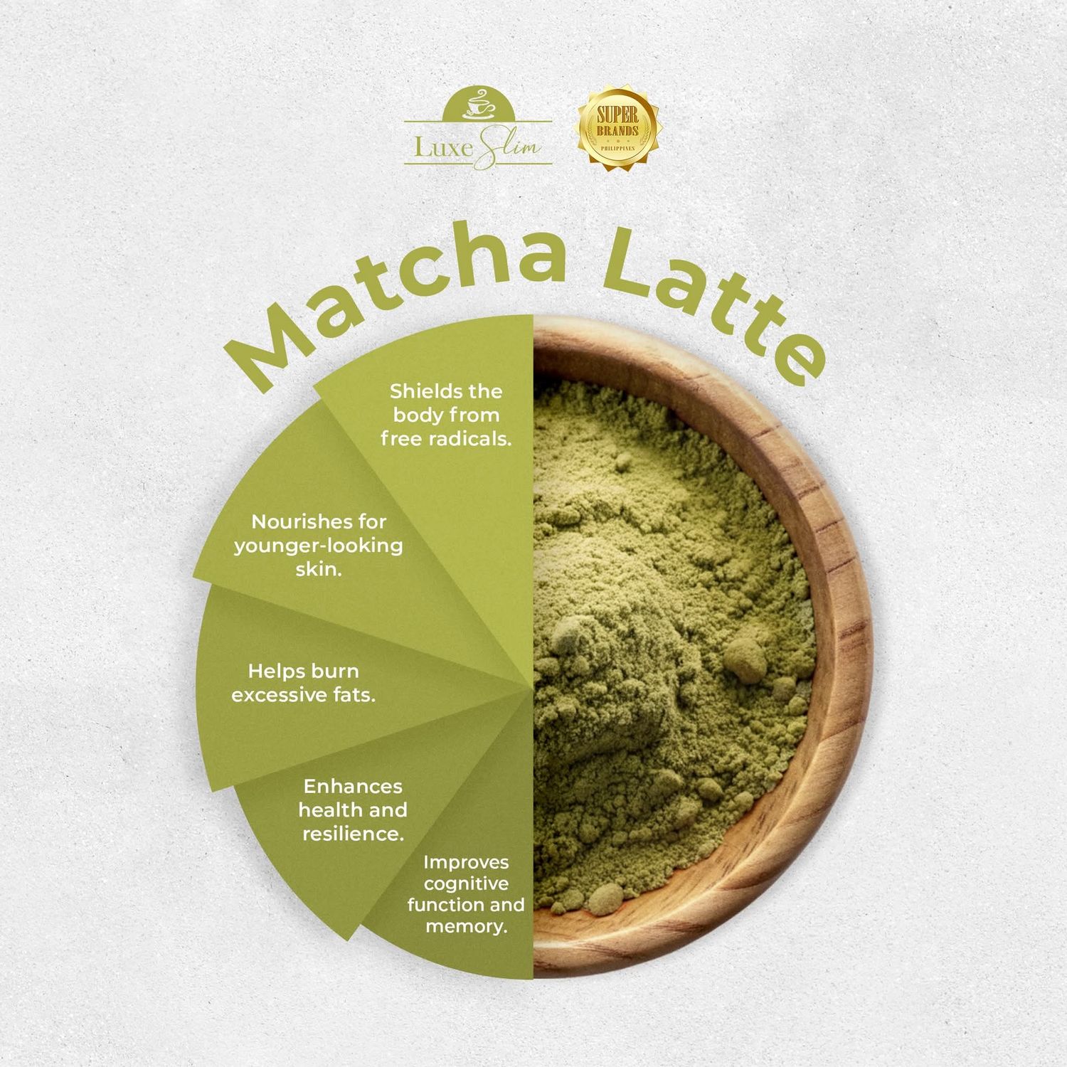 LUXE SLIM MATCHA LATTE 8SACHETS/POUCH EXP AUG 21,2027