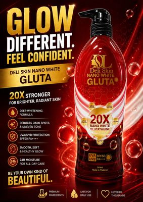 DELI SKIN GLUTA LOTION 20X WHITENING SPF50 520ML