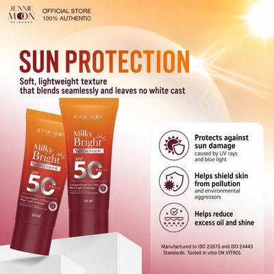 JENNIE MOON MILKY BRIGHT SERUM SUNSCREEN SPF 50 PA++++ 25ML